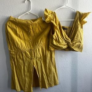 Skirt and top set